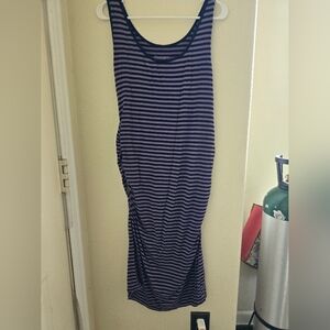 Liz Lange Maternity Striped Tank Dress Size L